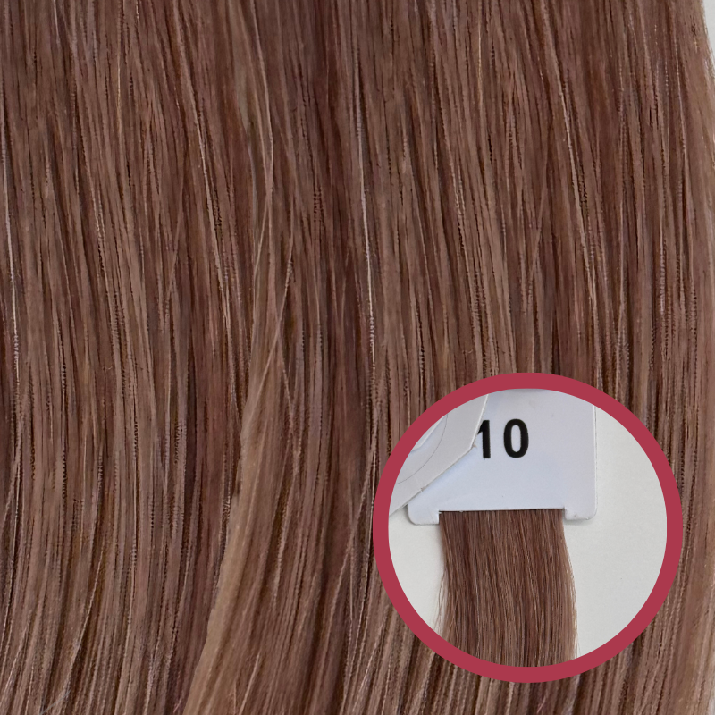 Barvni vzorec lasnih podaljškov – odtenek Vanilla(10).