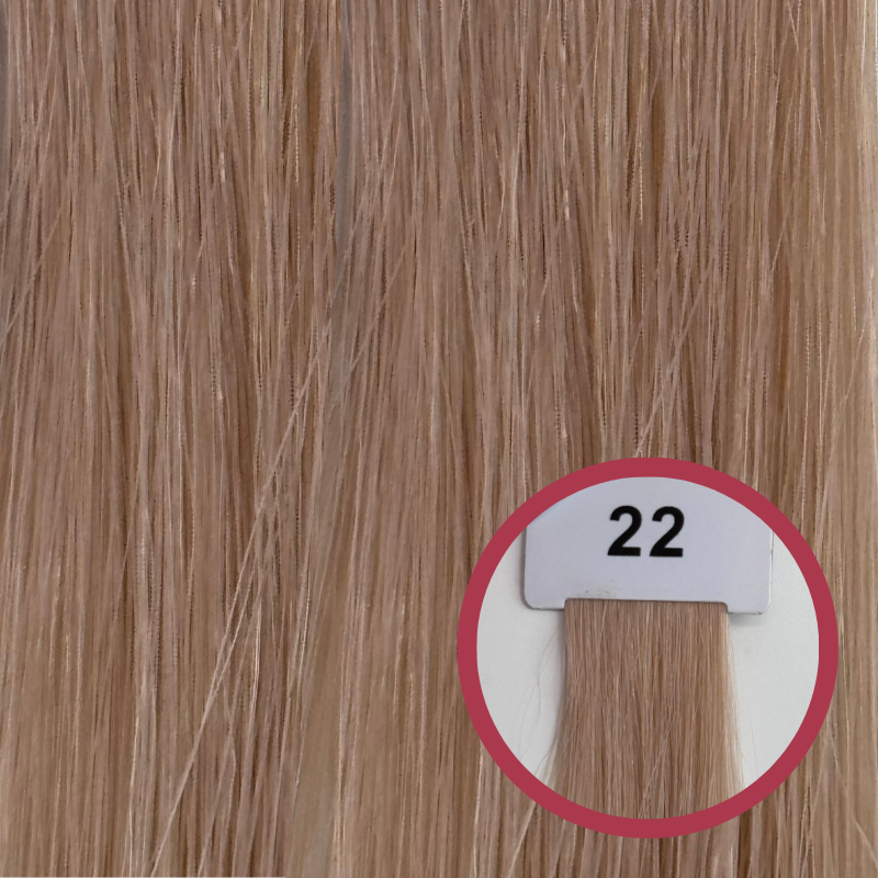 Barvni vzorec lasnih podaljškov – odtenek Bleach(22).